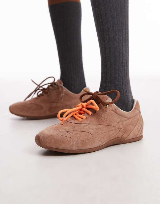 Bronx - Myr-aa - Sneakers van vintage suède in mokka mousse, 5 van 5