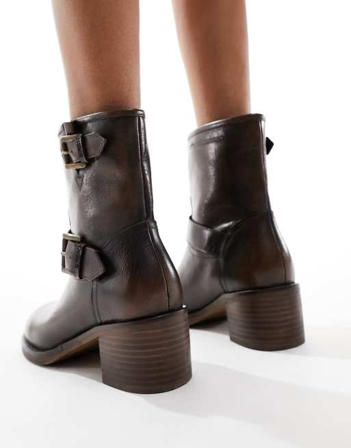 Biker ankle cheap boots