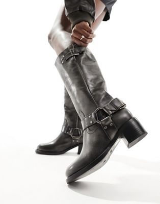  New Camperos biker boots  leather