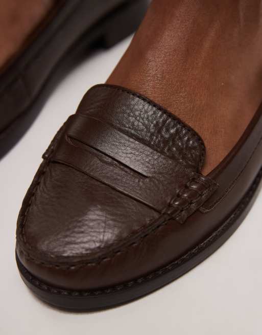 Bronx - New-Rana - Mocassini college in pelle color cioccolato, 2 di 4