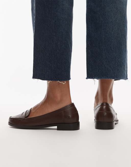 Bronx - New-Rana - Mocassini college in pelle color cioccolato, 4 di 4