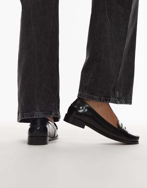 Bronx New-Rana penny loafers in black box leather, 3 of 4