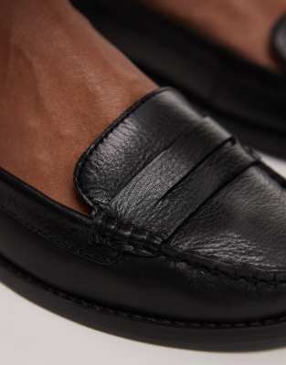 Bronx New-rana Penny Loafers In Black