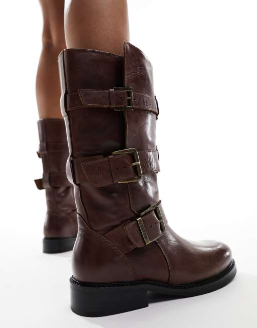 Bronx Bikerstiefel Kaufen Bronx – Quinn – Kniehohe Biker-Stiefel