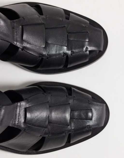 Bronx Next-wagon cage shoes in black leather, 2 of 4