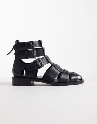 Bronx - Next-Wagon - Chaussures plates tressées - Noir