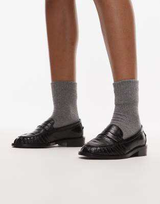 Bronx - Next-Wagon - Hochwertige Leder-Loafer in Schwarz
