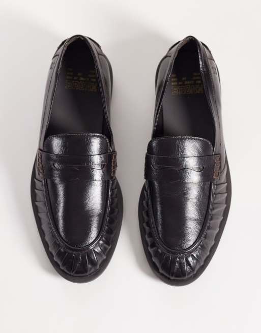 Bronx Next-Wagon premium loafers ze skóry w kolorze coffee bean, 2 z 4