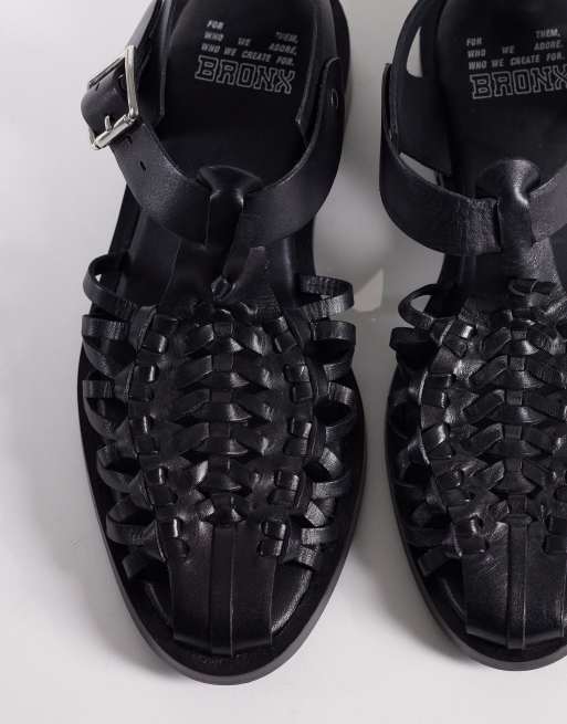 Bronx - Next-wagon - Scarpe basse nere intrecciate, 3 di 4