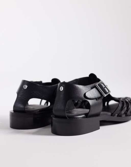 Bronx - Next-wagon - Scarpe basse nere intrecciate, 4 di 4