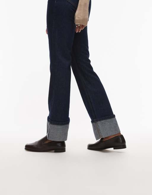 Bronx Noa-Quinn slip on loafers in leather brown
