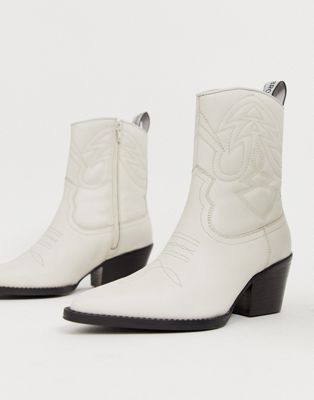 bronx white boots
