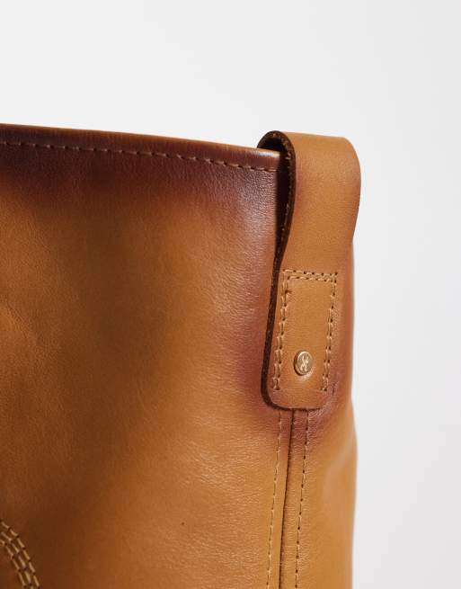 Bronx Rho-deo slouched ankle boots in mustard leather, 2 of 4