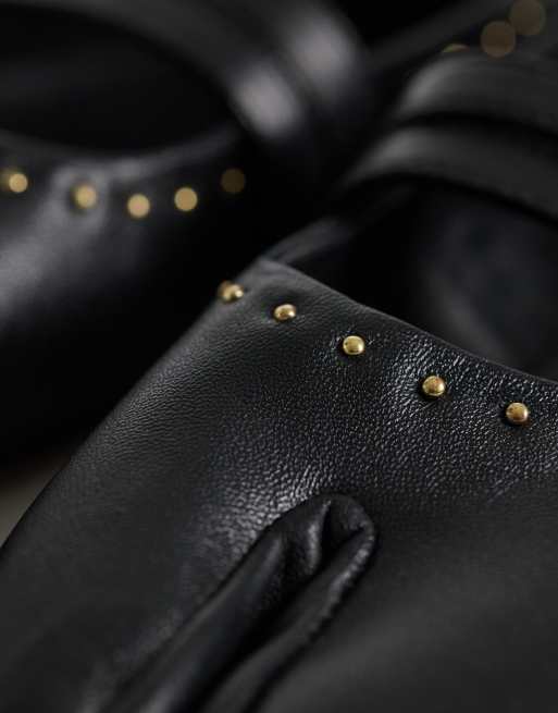 Bronx Semm-ie ballerine in pelle morbida nera, 4 di 4