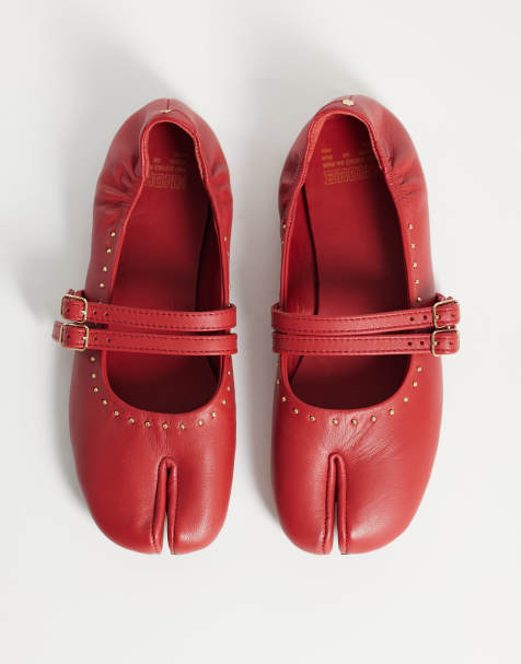 Bronx - Semm-ie - Ballerines en cuir doux - Rouge - view 1