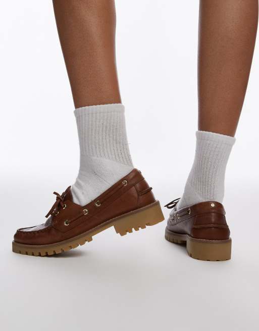 Bronx Sie-nna boat shoes in coffee bean vintage leather, 3 of 4