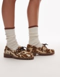 [Bronx] Bronx Sie-nna boat shoes in cow print leather-Multi 39 Cow print