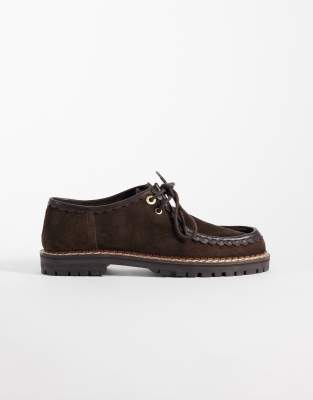 Bronx Sor-aya Lace Up Shoes In Brown