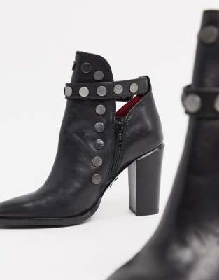 bronx studded ankle boots