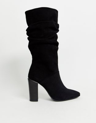 suede slouch boots