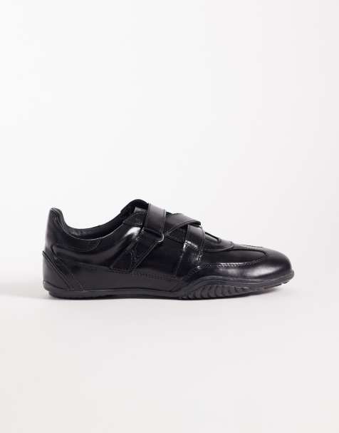 Bronx Tyl-aa lädersneakers i svart - view 1