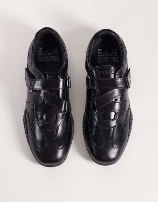 Bronx Tyl-aa leren sneakers in zwart, 2 van 5