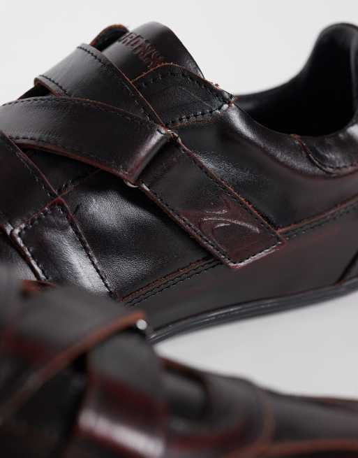 Bronx Tyl-aa sneakers in pelle bordeaux, 3 di 5