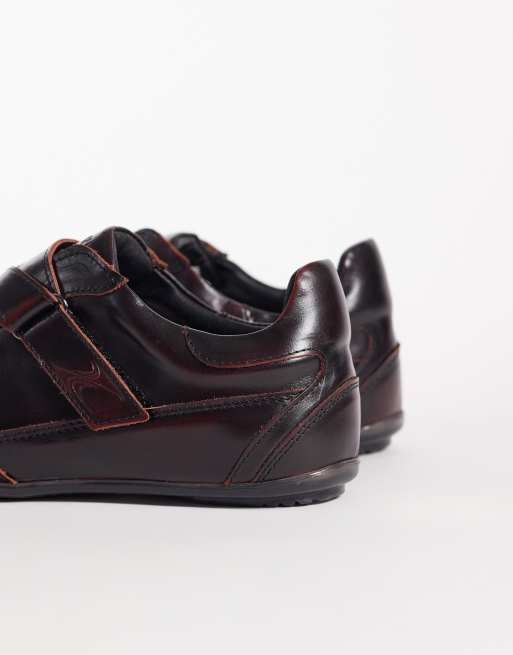 Bronx Tyl-aa sneakers in pelle bordeaux, 4 di 5