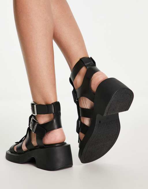 Bronx discount sandalen zwart