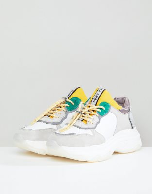 yellow chunky trainers