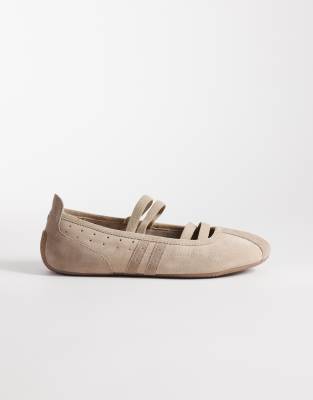 Bronx Zenday-a Ballet Flats In Neutral