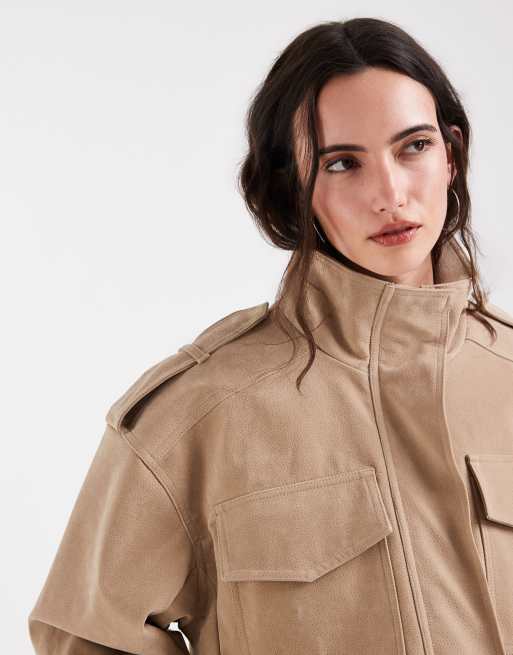 Bronze Snake - Alegra - Veste à col cheminée - Taupe, 2 de 4