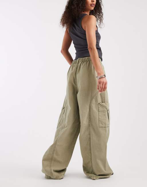 Bronze Snake - Annie - Pantaloni cargo kaki, 3 di 5