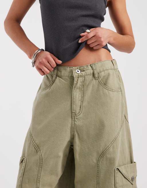 Bronze Snake - Annie - Pantaloni cargo kaki, 4 di 5