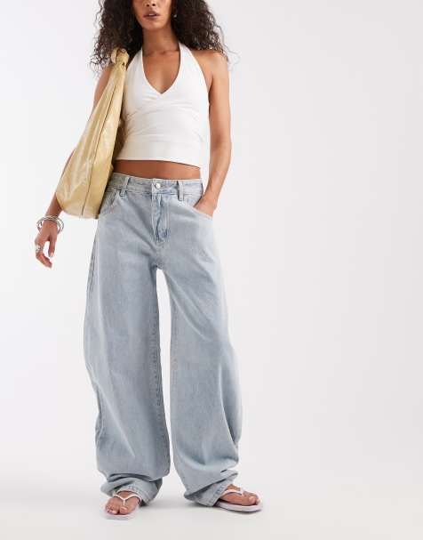 Bronze Snake Horseshoe jeans in light wash denim - view 1