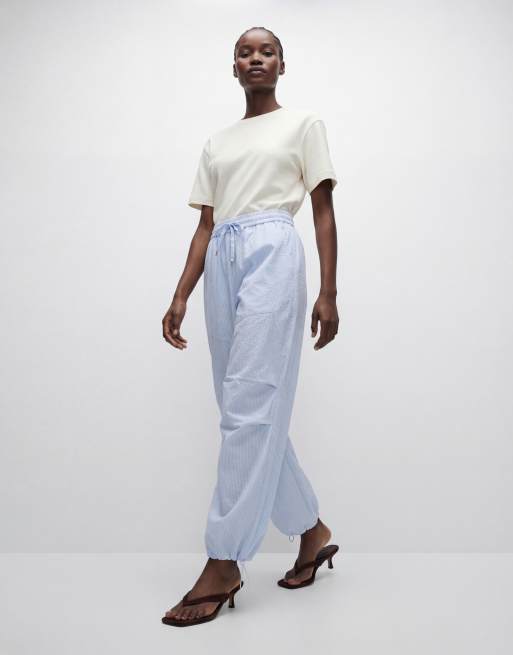 Bronze Snake - Lavinia - Pantalon à rayures fines - Bleu, 10 de 12
