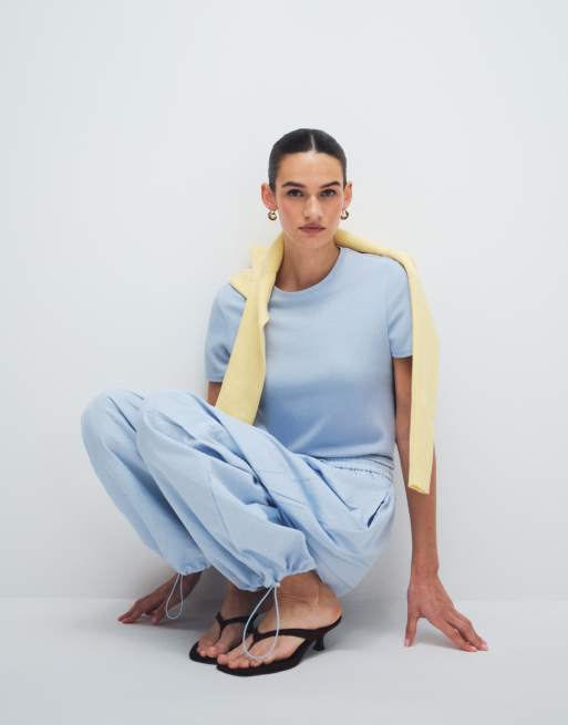 Bronze Snake - Lavinia - Pantalon à rayures fines - Bleu, 4 de 12