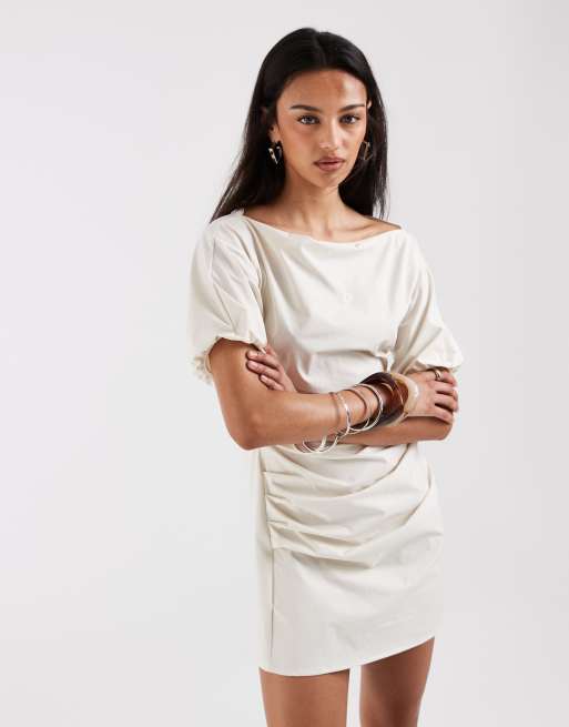 Bronze Snake – Margarita – Minikleid in Beige, 2 von 4
