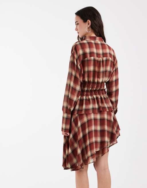 Bronze Snake Marlie midi skirt in red - part of a set, 4 of 5