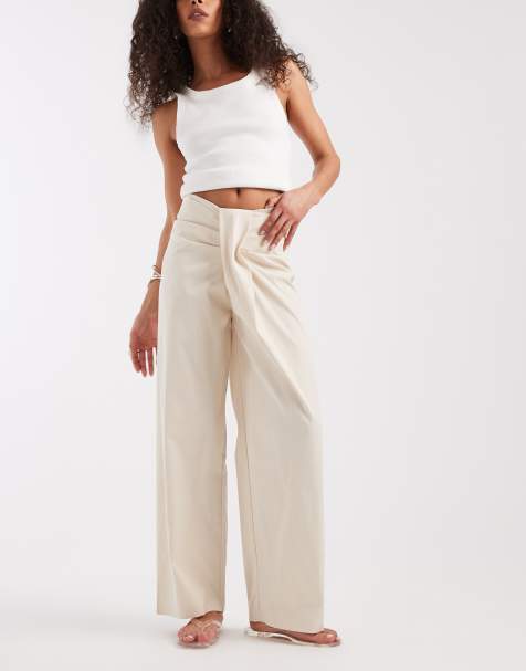 Bronze Snake Zaya pants in ivory - view 1