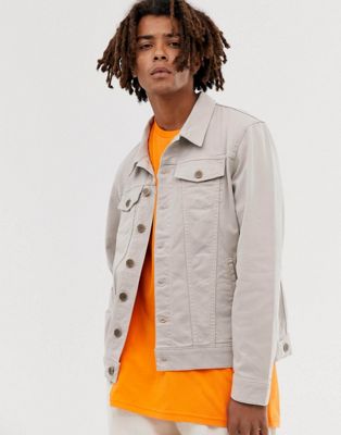 Brooklyn Supply Co denim jacket in tan | ASOS