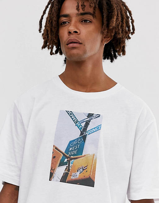 Brooklyn Supply Co drop shoulder oversized t-shirt with NYC print in ...
