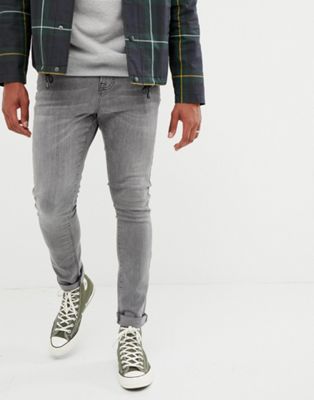 Brooklyn Supply Co – Gråa superskinny jeans