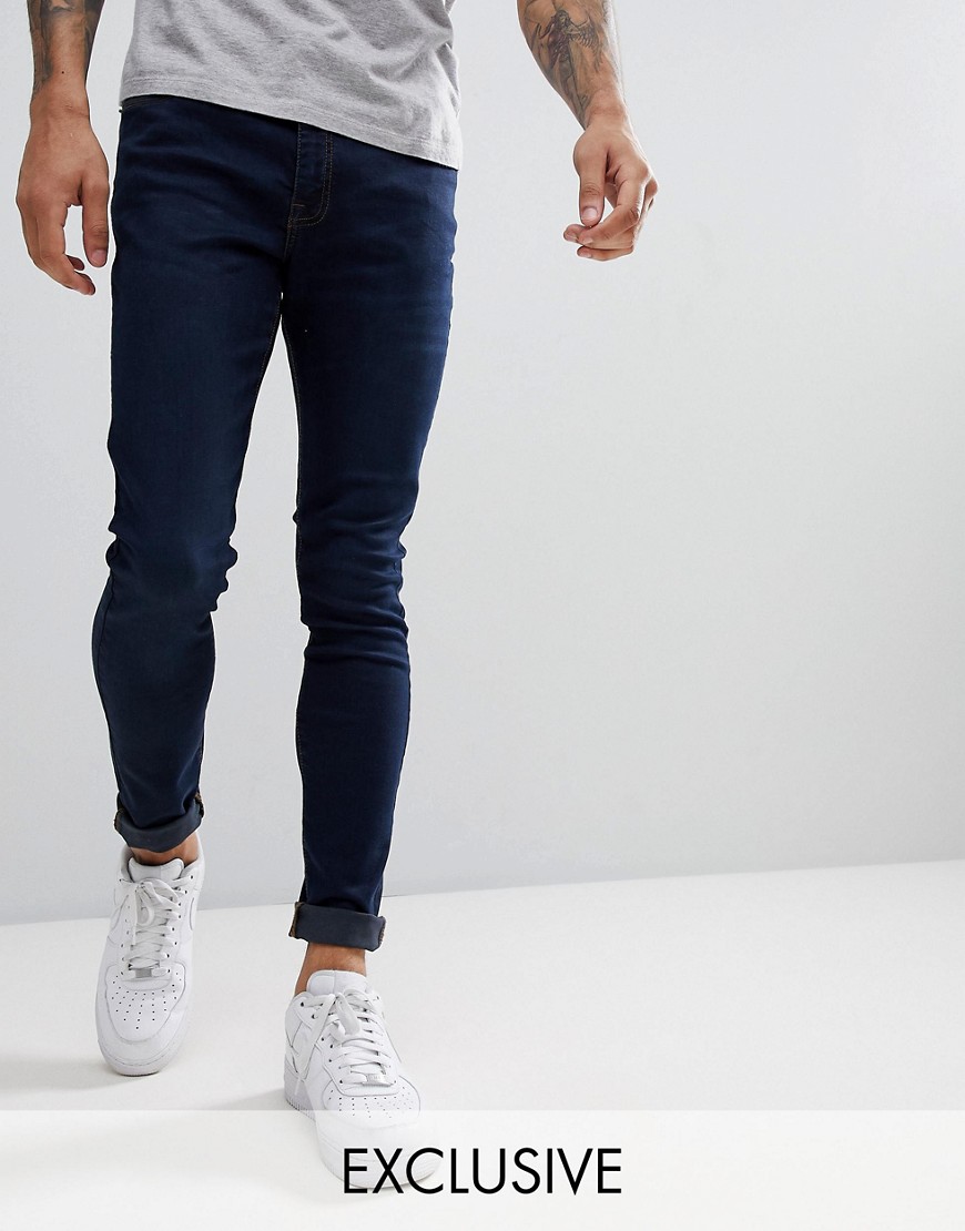 Brooklyn Supply Co – Indigoblå jeans i muscle fit