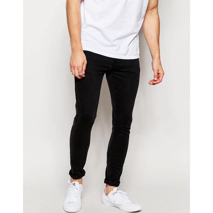 COLORADO Super Skinny Fit Jeans In Washed Black