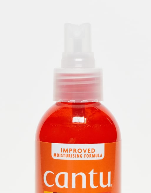 Bruma con fijación y brillo de aceite de coco con manteca de karité para cabello natural de 237 ml de Cantu, 3 de 4