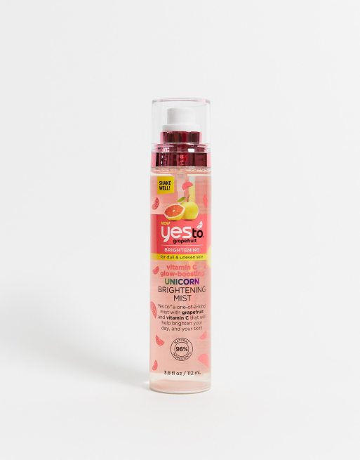 Bruma potenciadora del brillo de pomelo con vitamina C Unicorn de Yes To