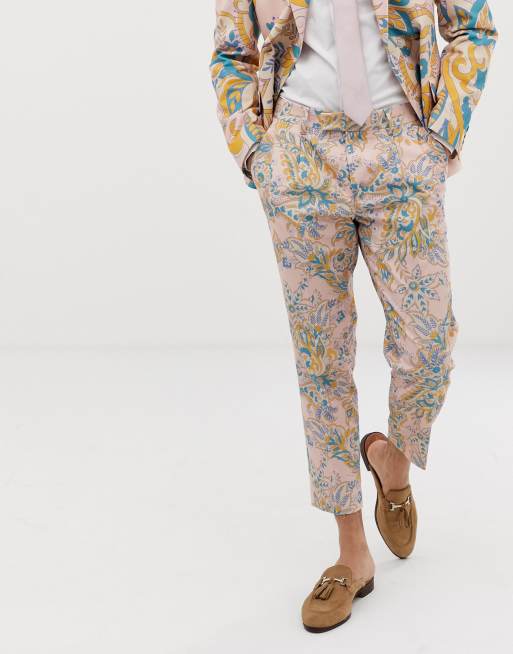 Jakkesæt til bryllup i smal pasform med paisley-print fra ASOS DESIGN, 2 af 2