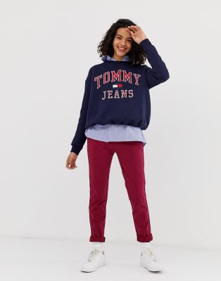 фото Брюки чинос tommy jeans-красный