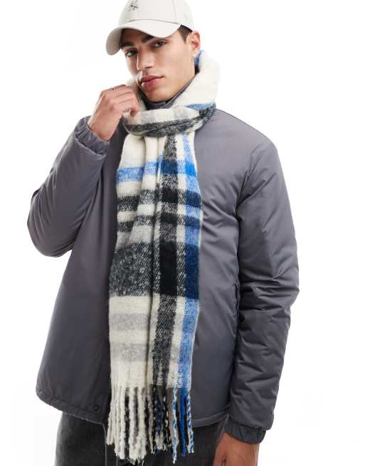 Bufanda a cuadros tipo manta de ASOS DESIGN